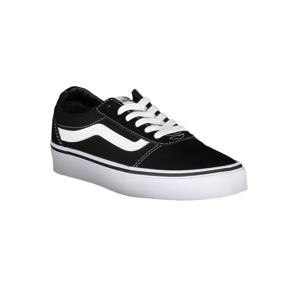 Black Polyester Sneaker - ventzia
