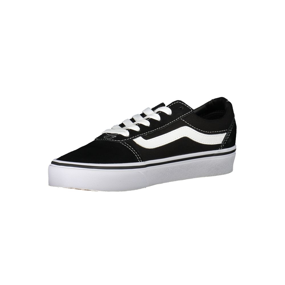 Black Polyester Sneaker - ventzia