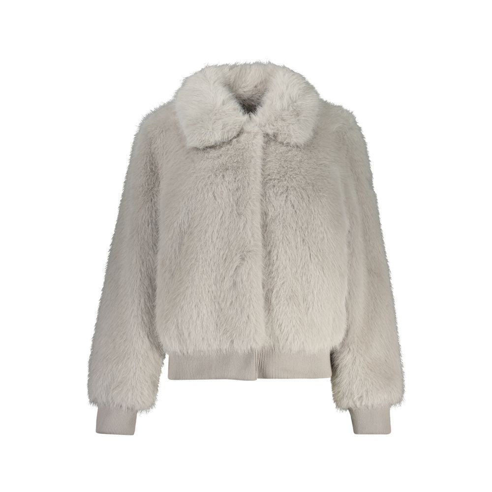 Grigio Polyester Women Jacket - ventzia