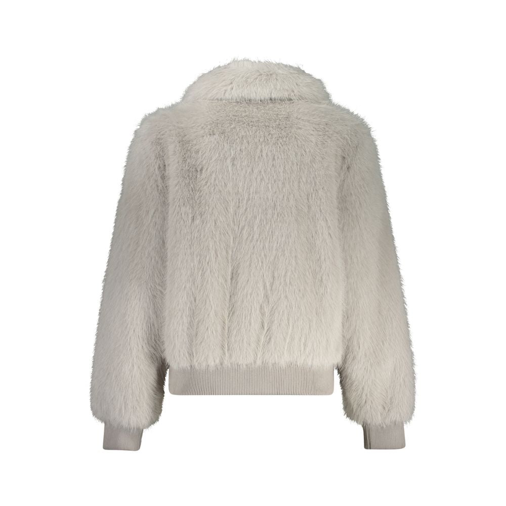 Grigio Polyester Women Jacket - ventzia