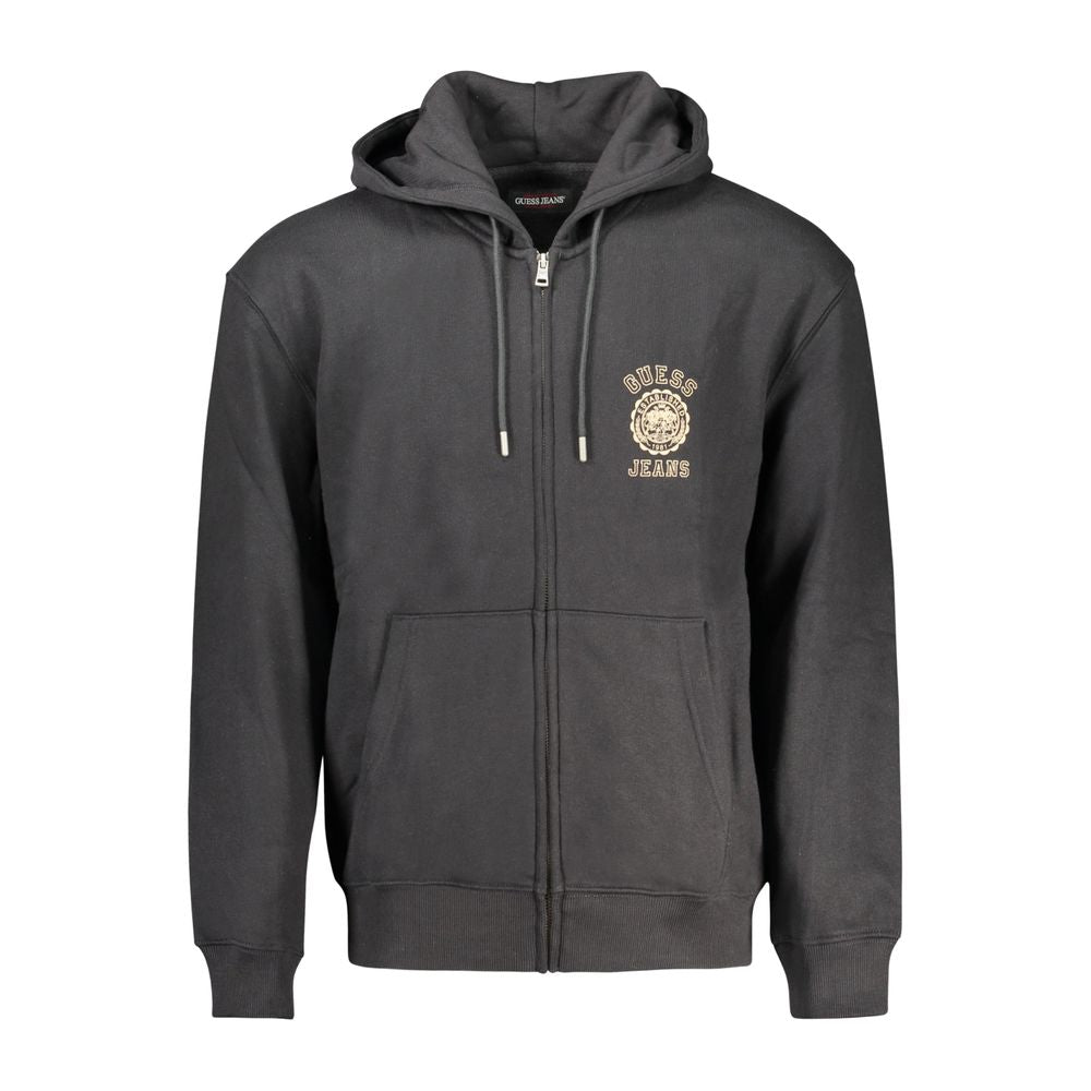 Black Cotton Men's Sweatshirt - ventzia