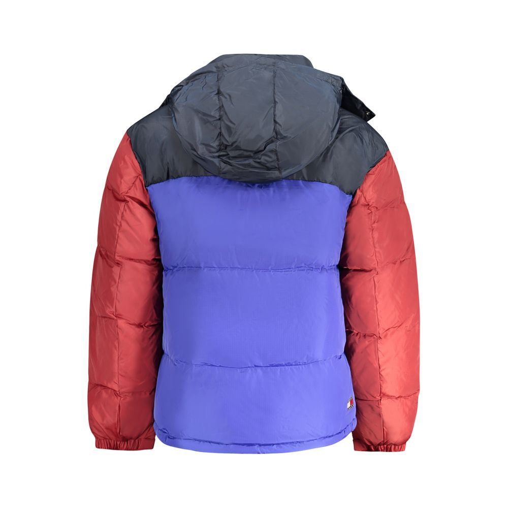 Blue Polyester Men's Jacket - ventzia