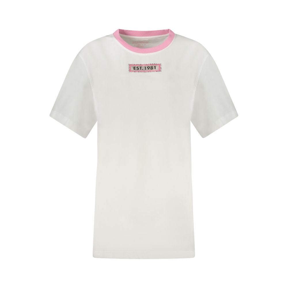White Cotton Women T-Shirt - ventzia