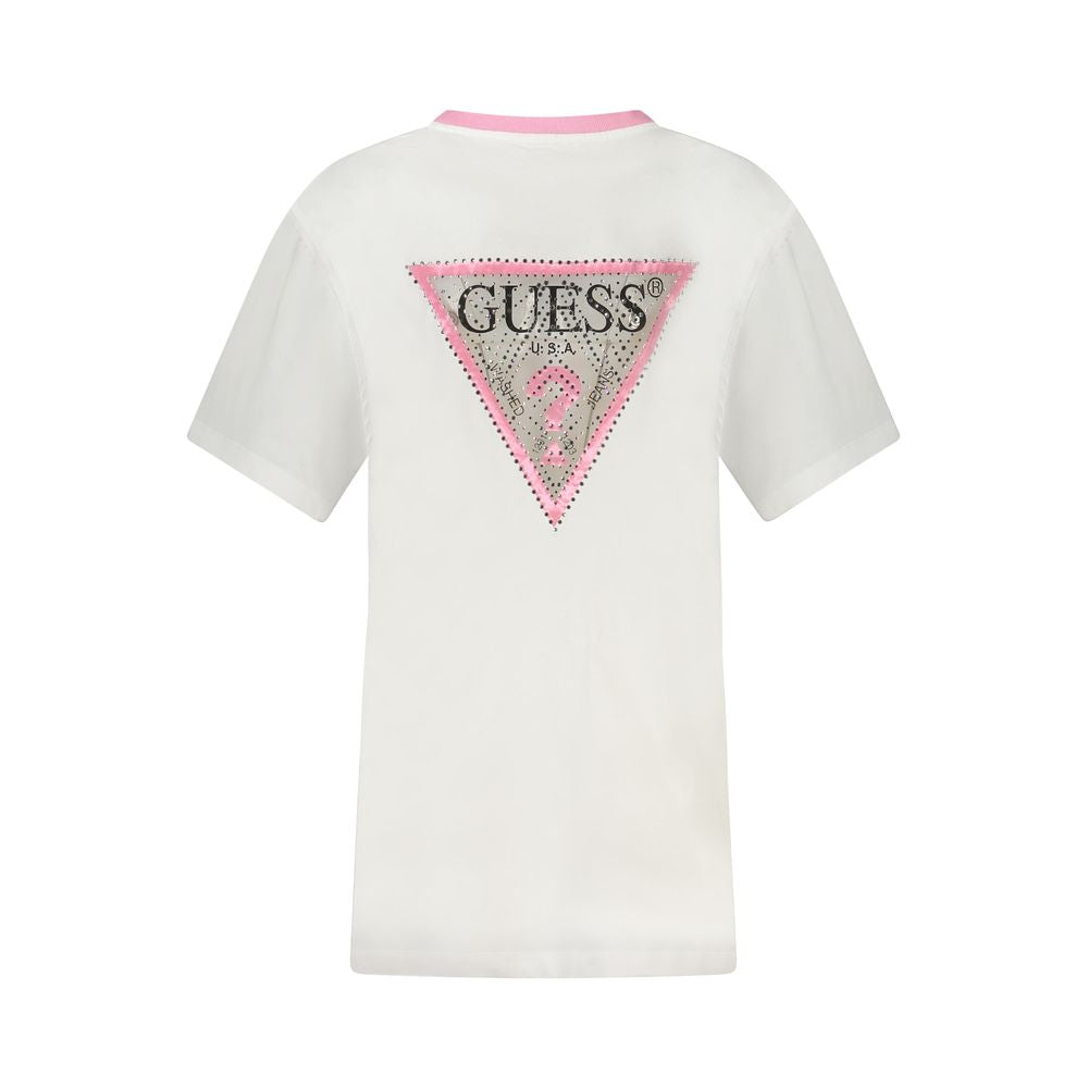White Cotton Women T-Shirt - ventzia