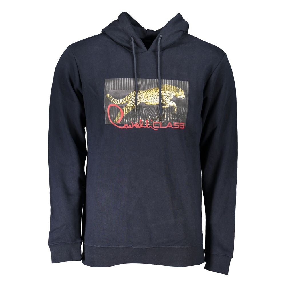 Blue Cotton Men Sweatshirt - ventzia