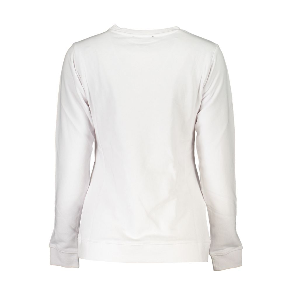Bianco Cotton Women Sweatshirt
