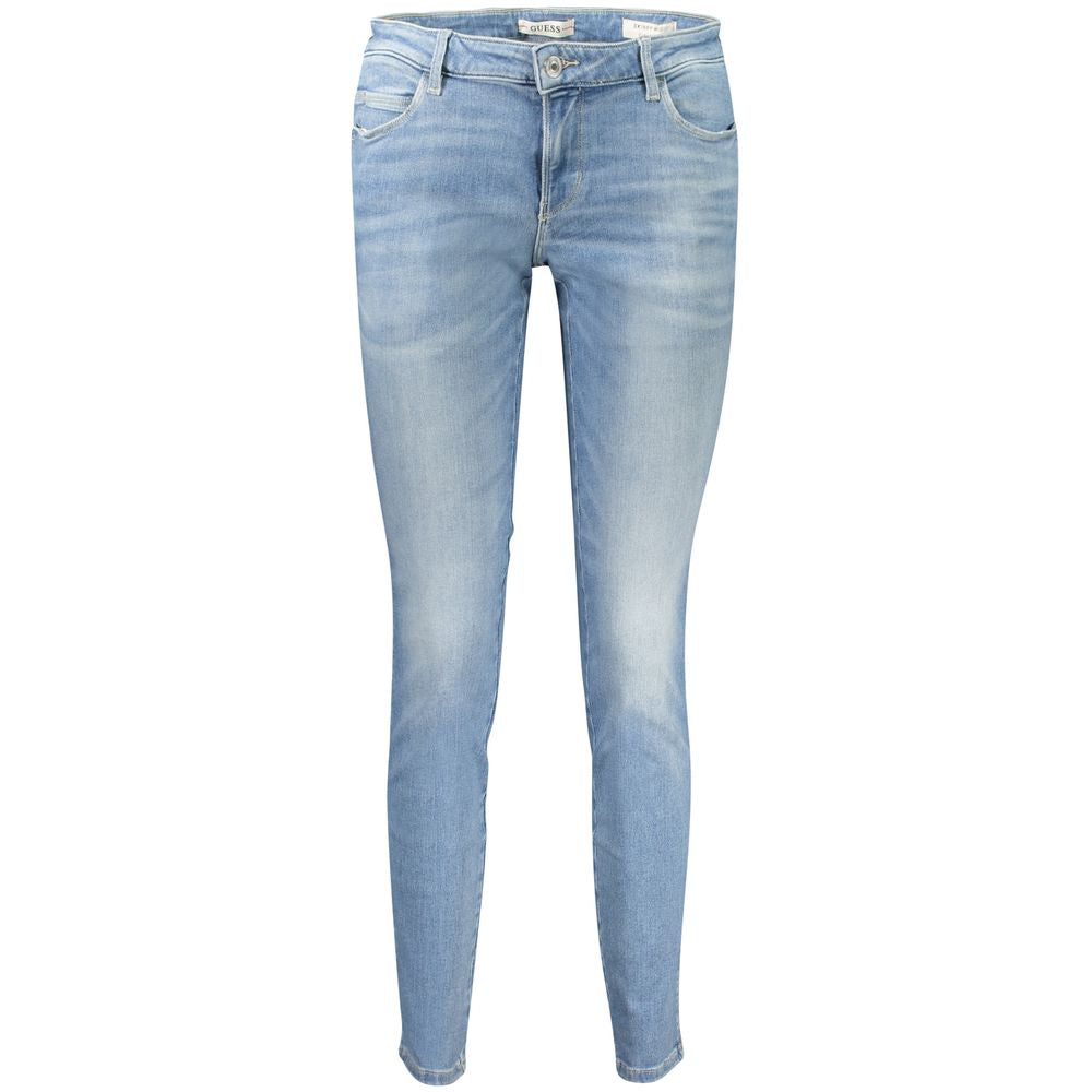 Blue Cotton Women's Skinny Jean - ventzia