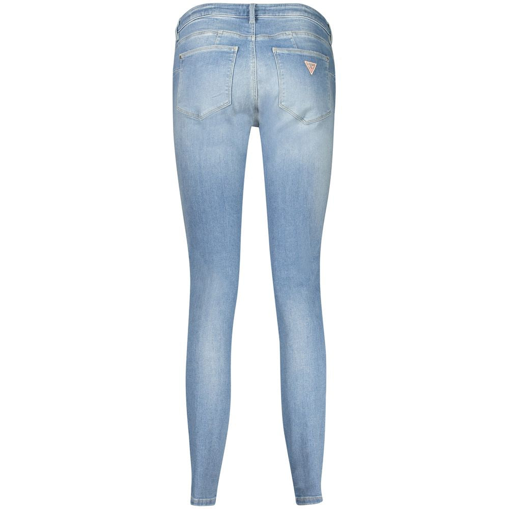 Blue Cotton Women's Skinny Jean - ventzia