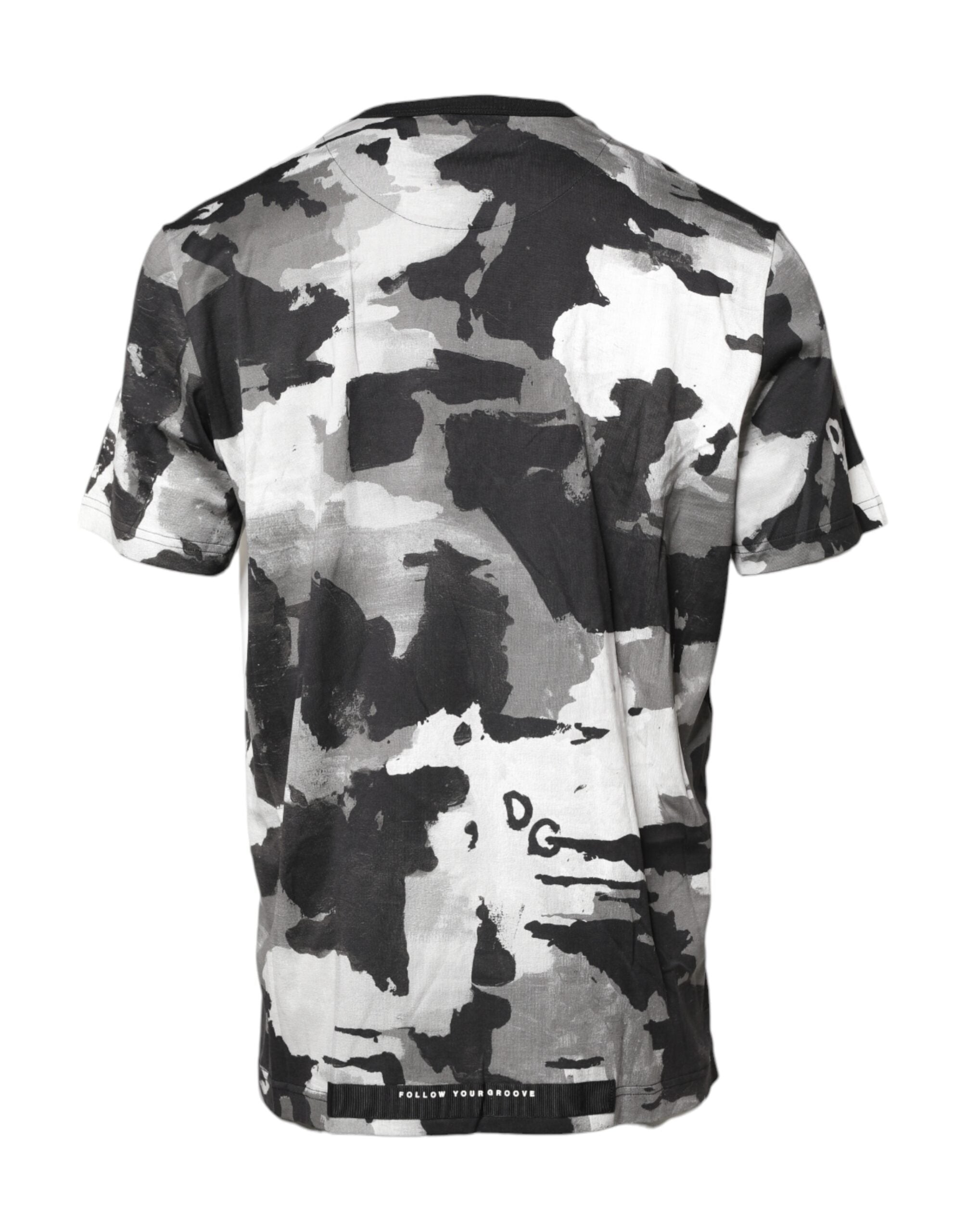 Multicolor Camouflage Crew Neck T-shirt - ventzia