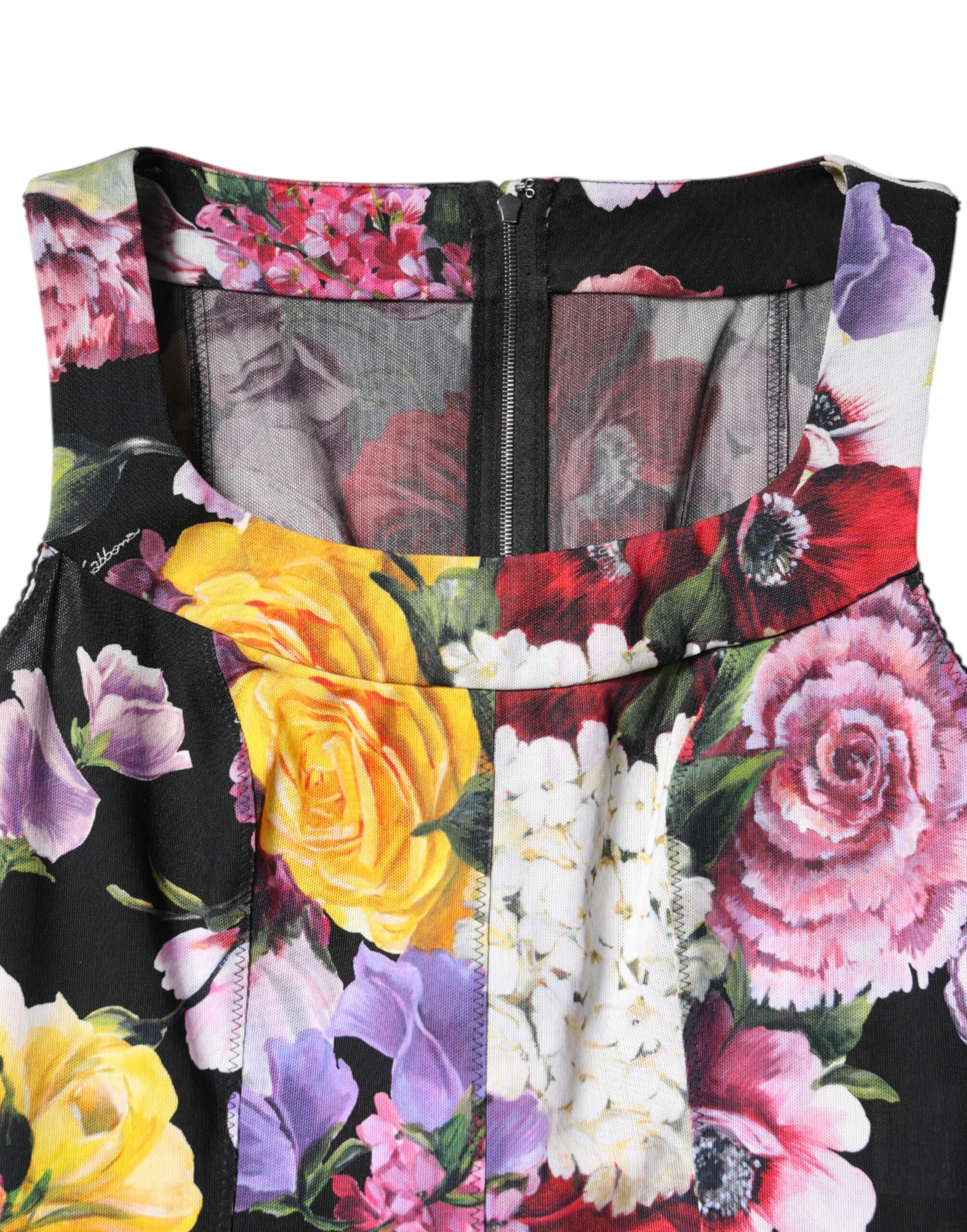 Multicolor Ortensia Patchwork Sheath Dress - ventzia