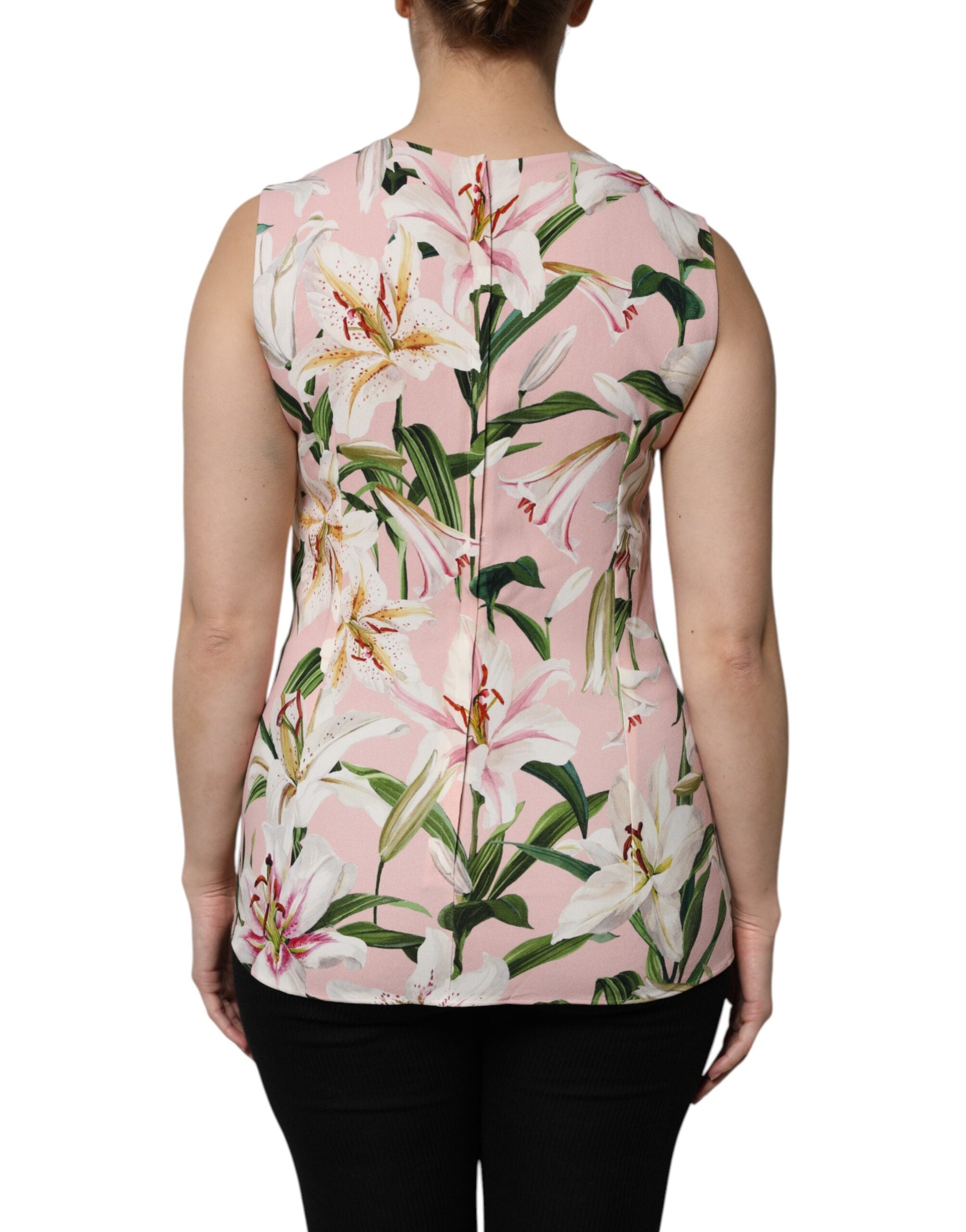 Multicolor Floral Print Round Neck Tank Top - ventzia