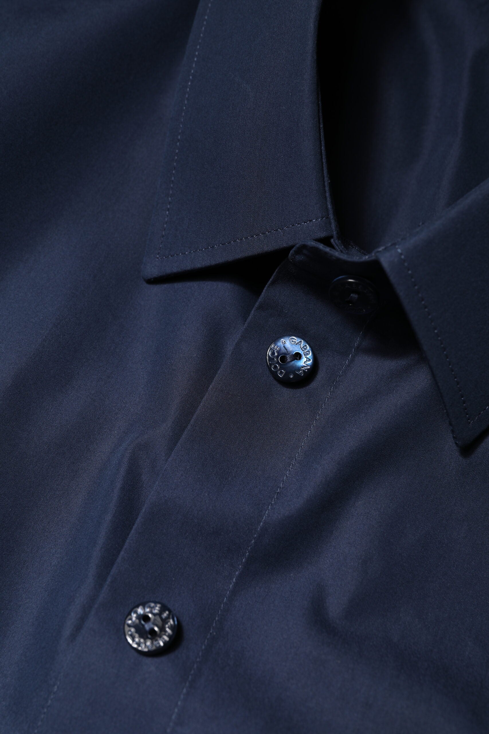 Blue Cotton Short Sleeves Button Down Top - ventzia