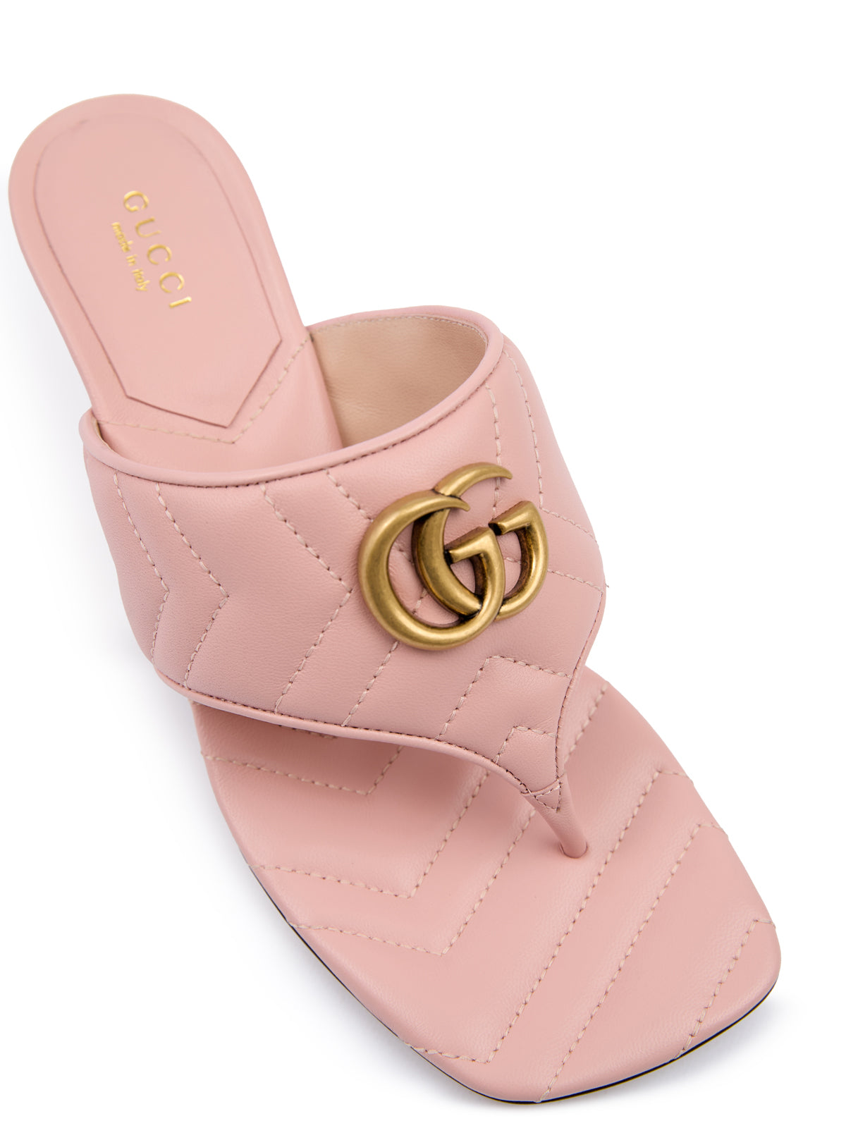 Mystic Pink Nappa Charlotte Leather Sandals - ventzia