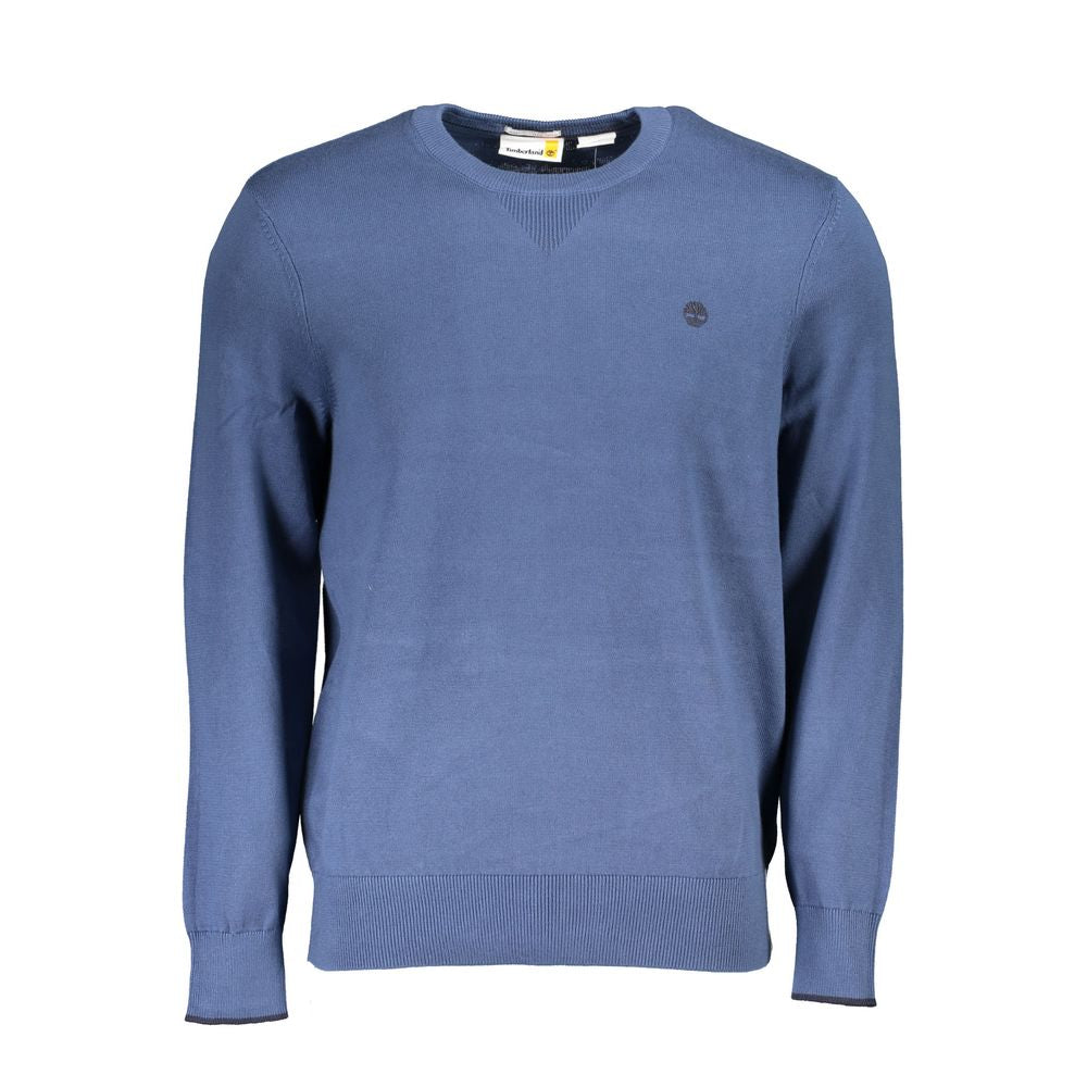 Blue Cotton Sweater - ventzia