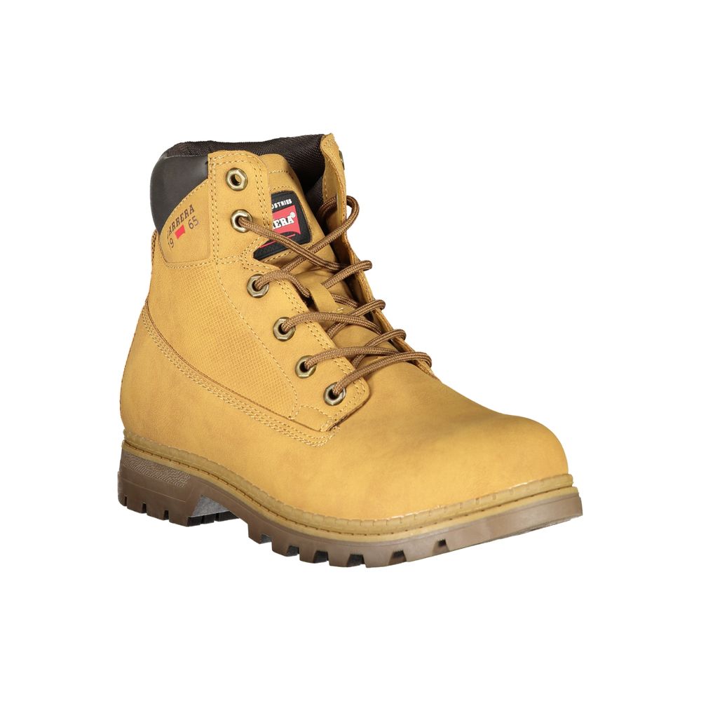 Giallo Polyurethane Men Ankle Boot - ventzia