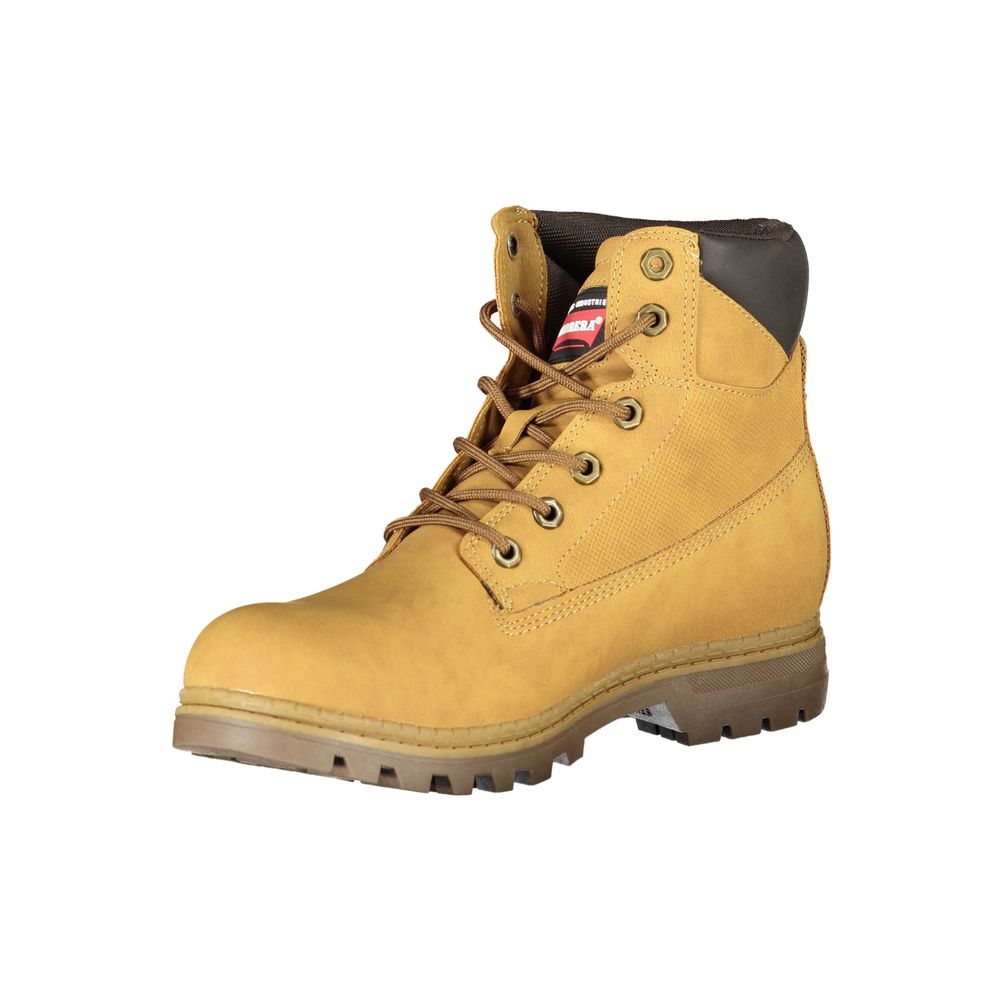 Giallo Polyurethane Men Ankle Boot - ventzia