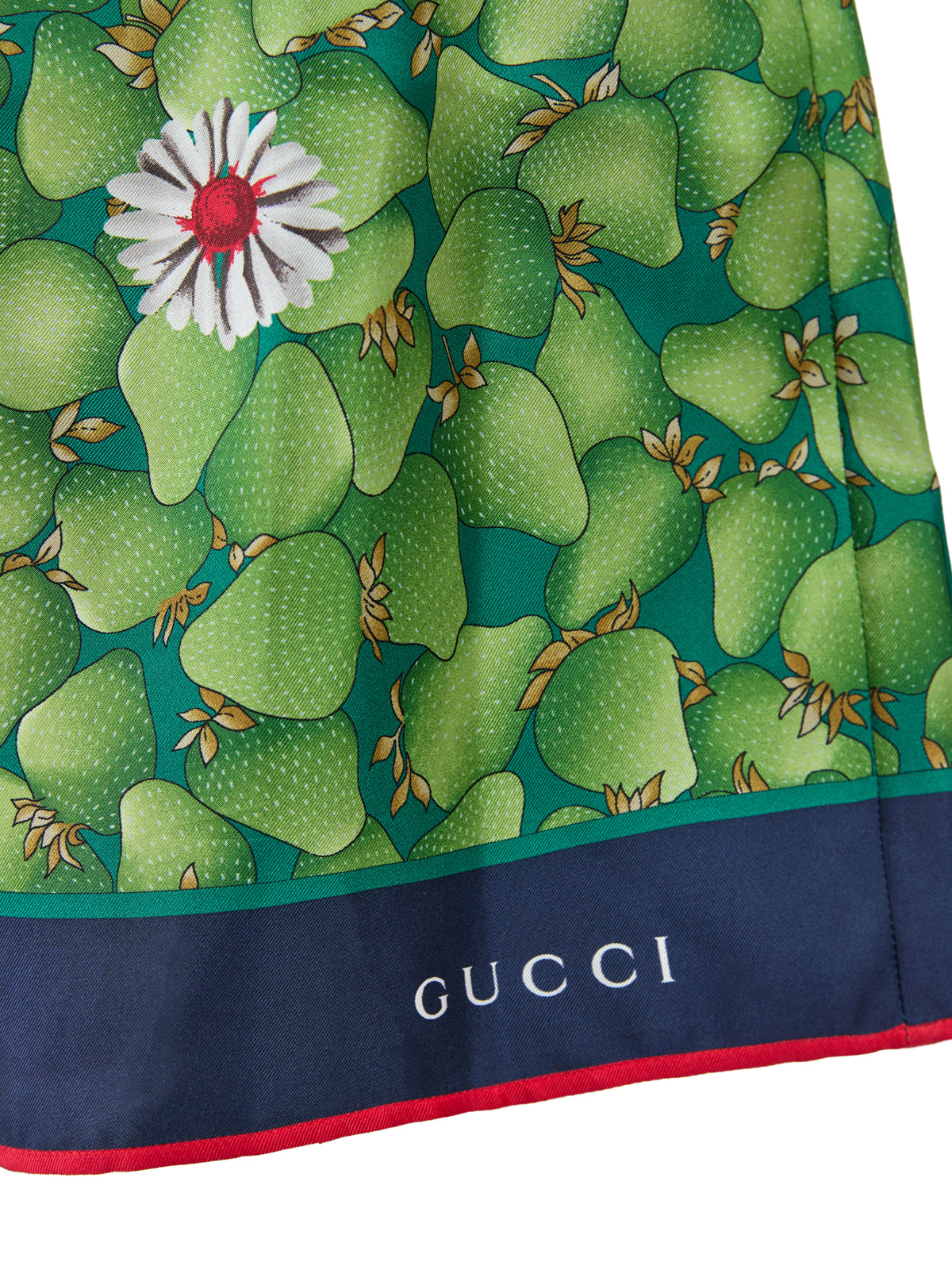 Green Flower Printed Silk Shorts - ventzia