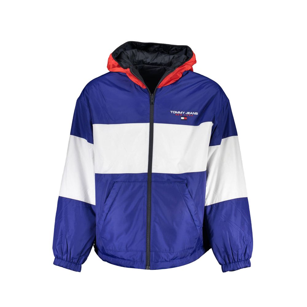 Blue Polyester Men's Jacket - ventzia