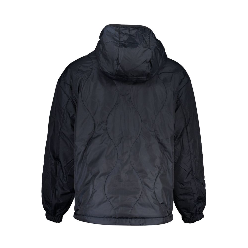 Blue Polyester Men's Reversible Jacket - ventzia