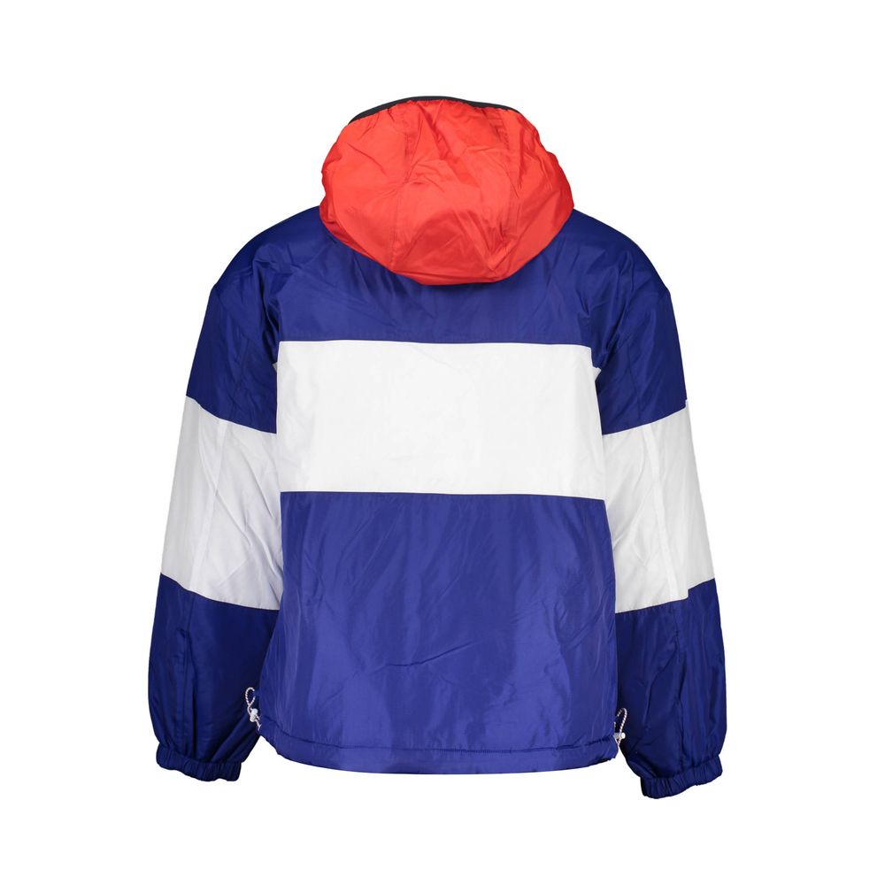 Blue Polyester Men's Reversible Jacket - ventzia