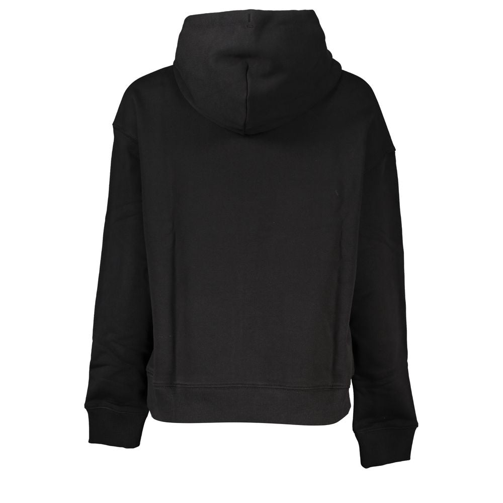 Black Cotton Women Sweater - ventzia