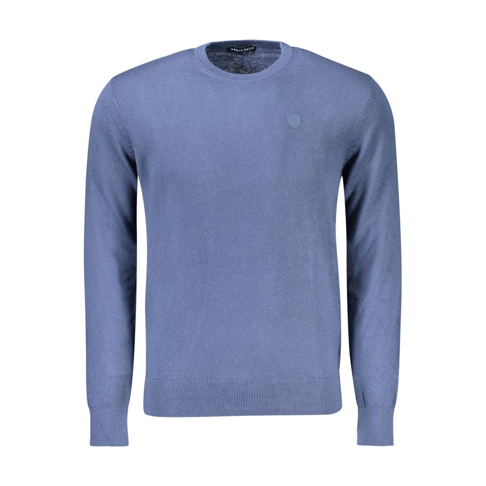 Blue Cotton Men Sweater - ventzia