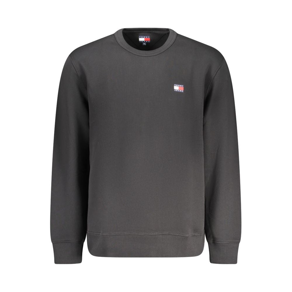 Black Cotton Mens Sweatshirt - ventzia