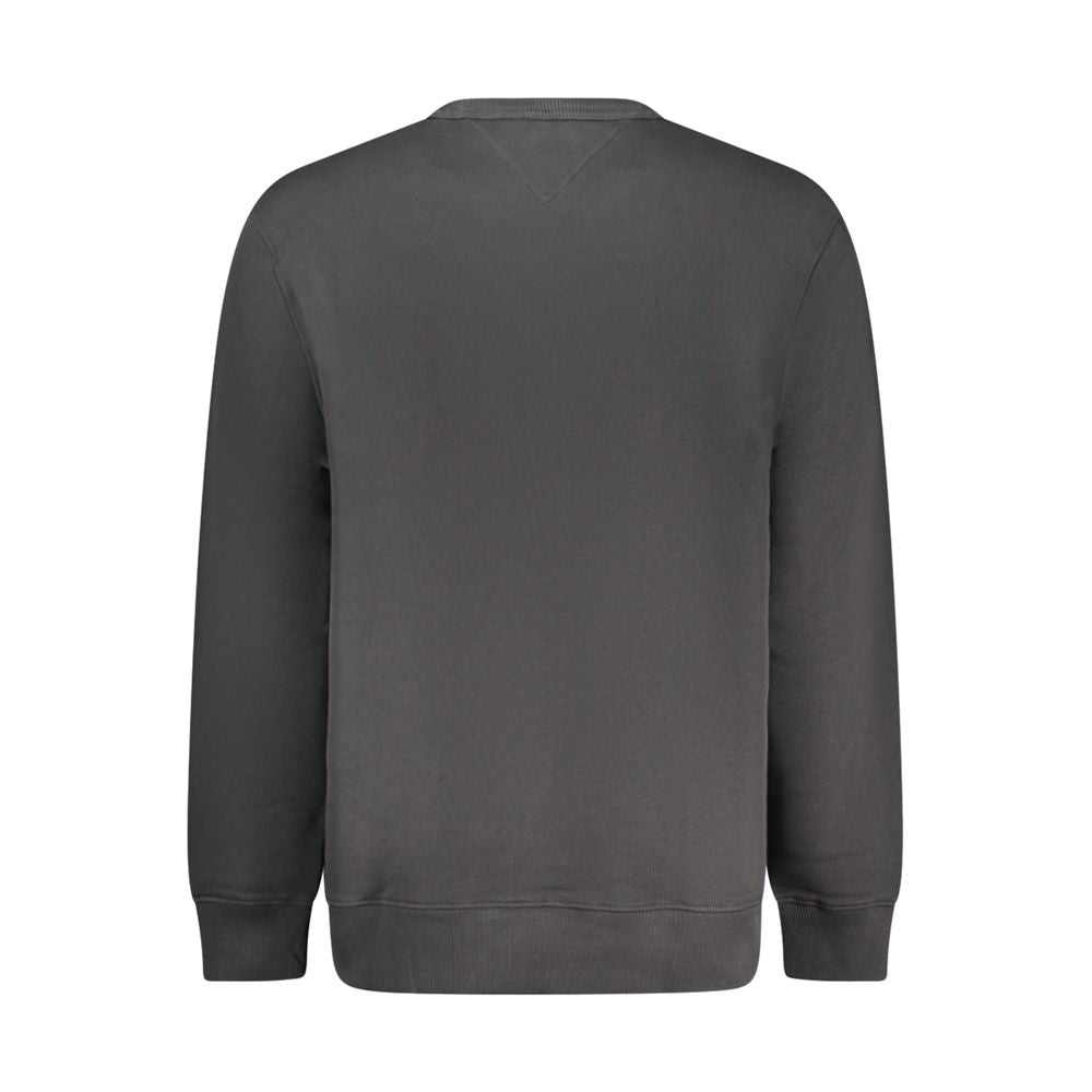Black Cotton Mens Sweatshirt - ventzia