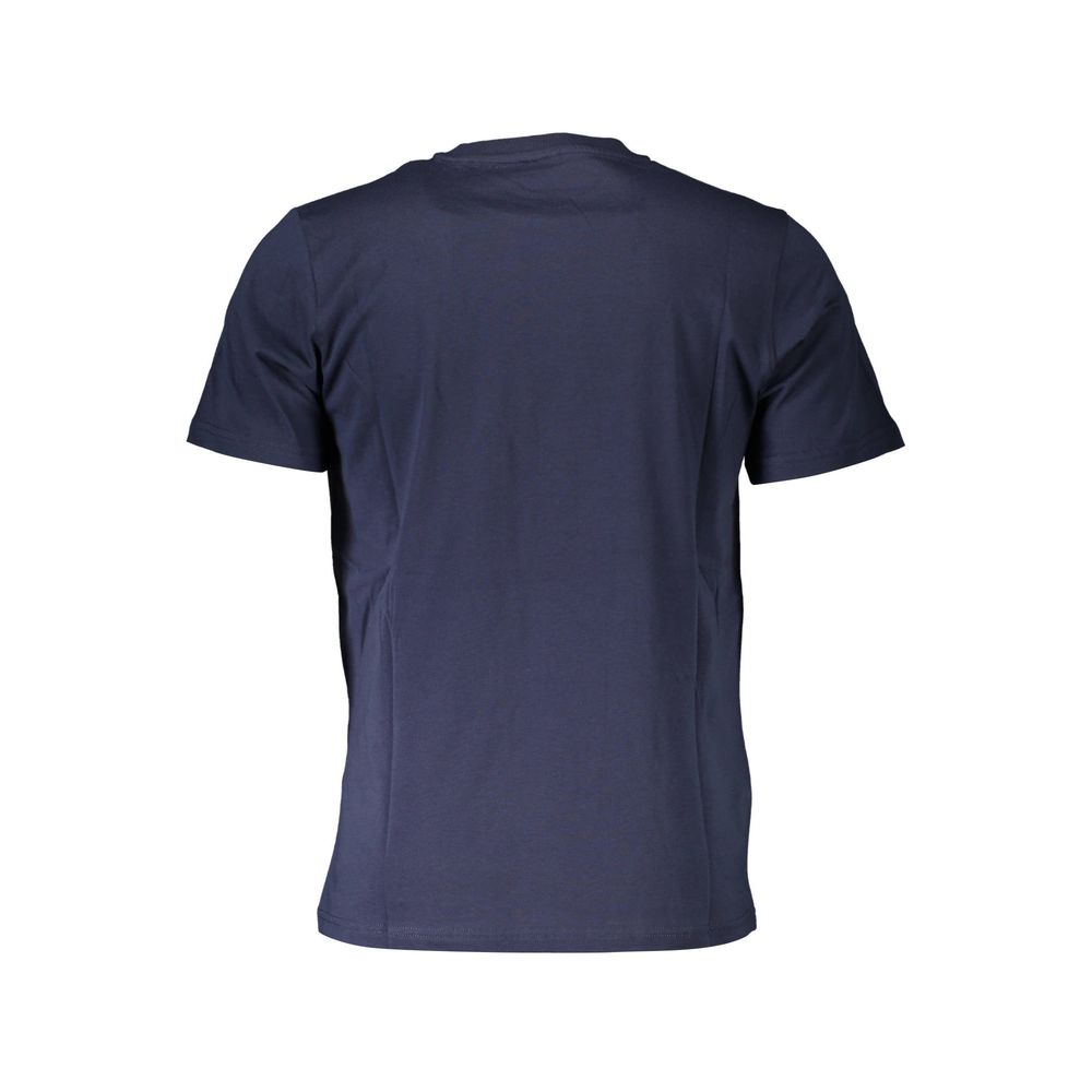 Blue Cotton Men T-Shirt - ventzia