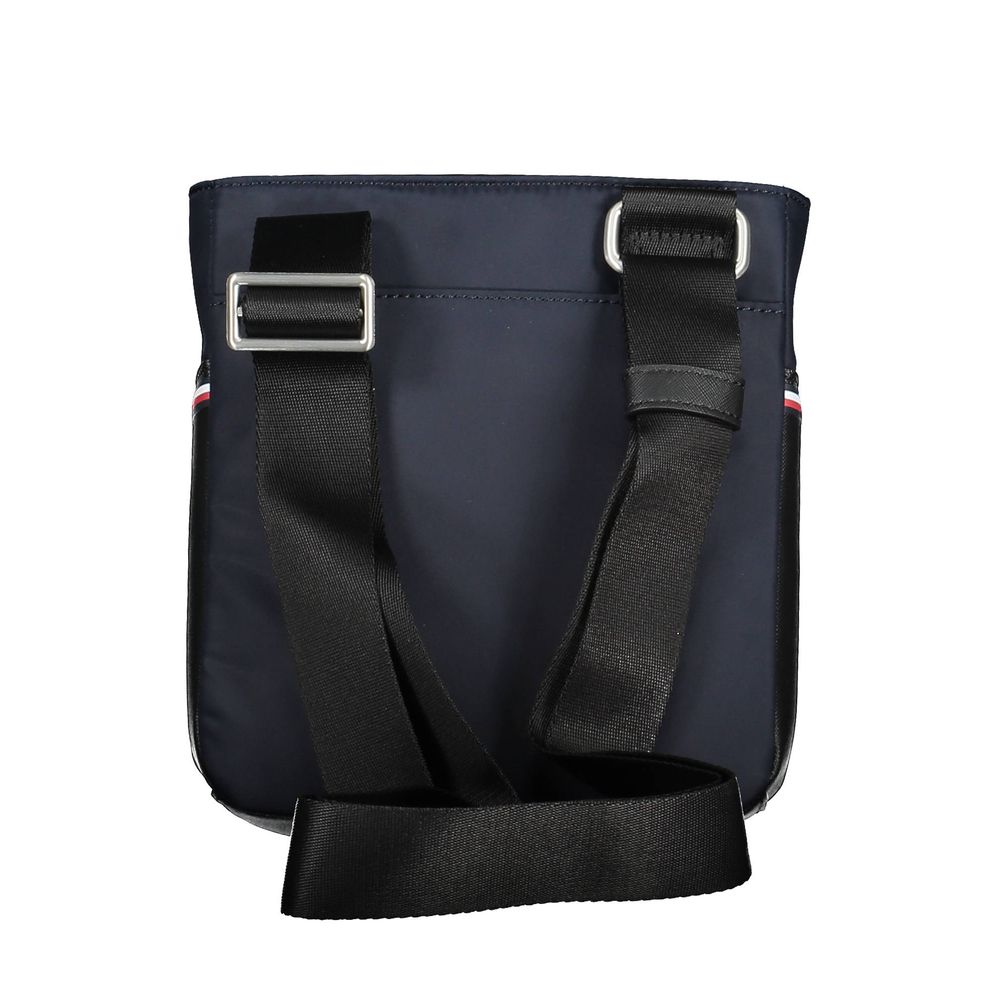Blue Polyurethane Men's Shoulder Bag - ventzia