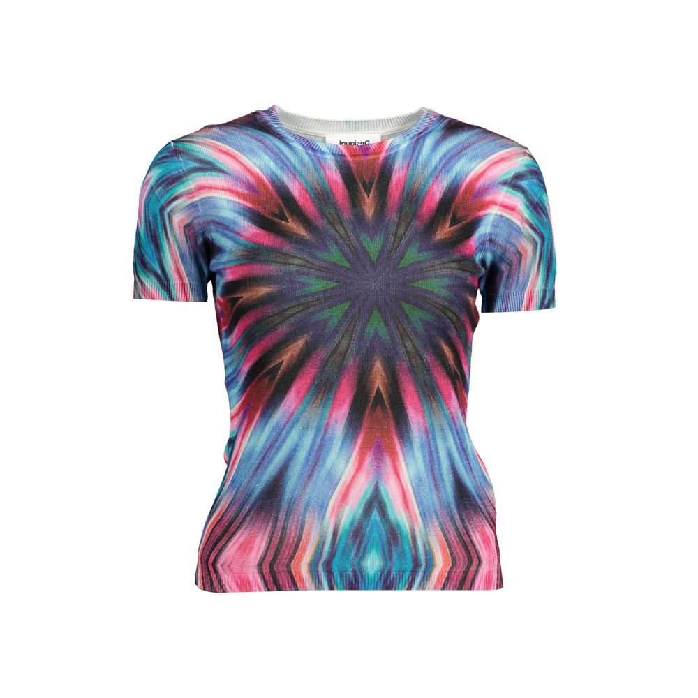 Blue Viscose Women's T-Shirt - ventzia