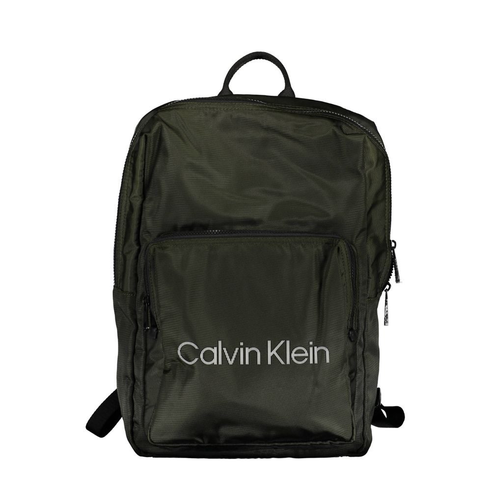 Green Polyester Backpack