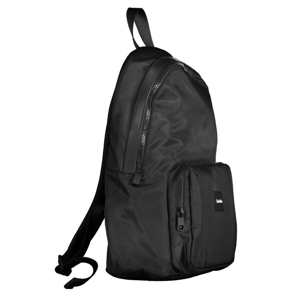 Black Polyester Backpack