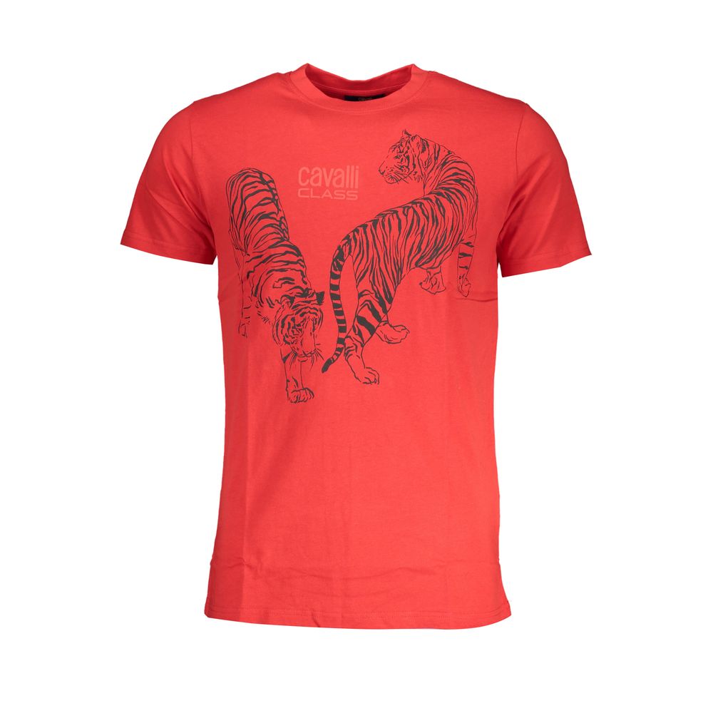 Red Cotton Men T-Shirt - ventzia