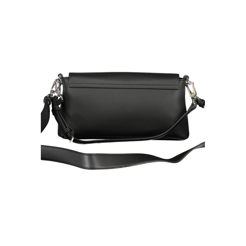 Black Polyester Women Handbag - ventzia