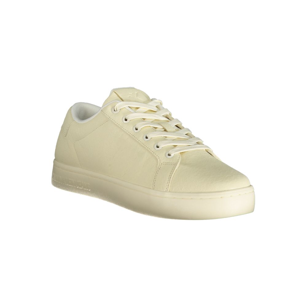Bianco Polyester Men Sneaker - ventzia
