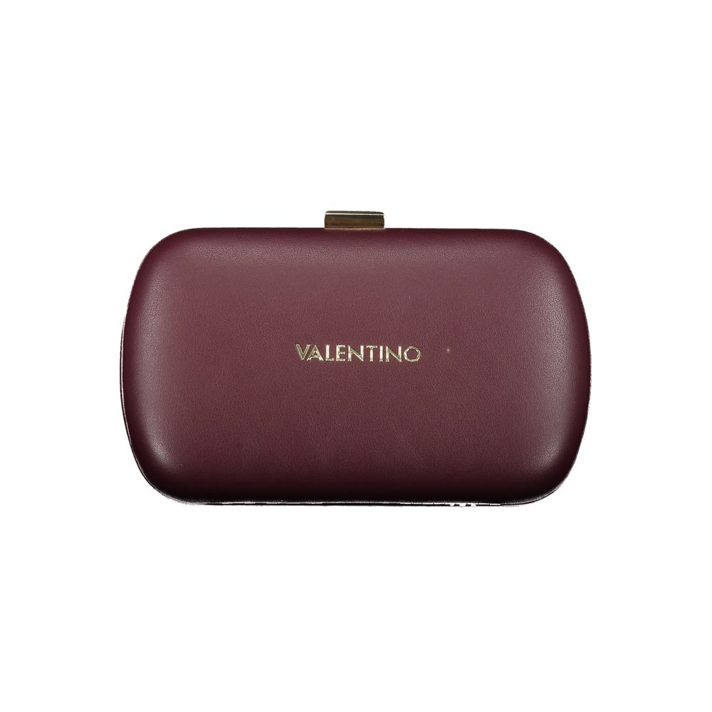Rosso Polyurethane Women Handbag - ventzia