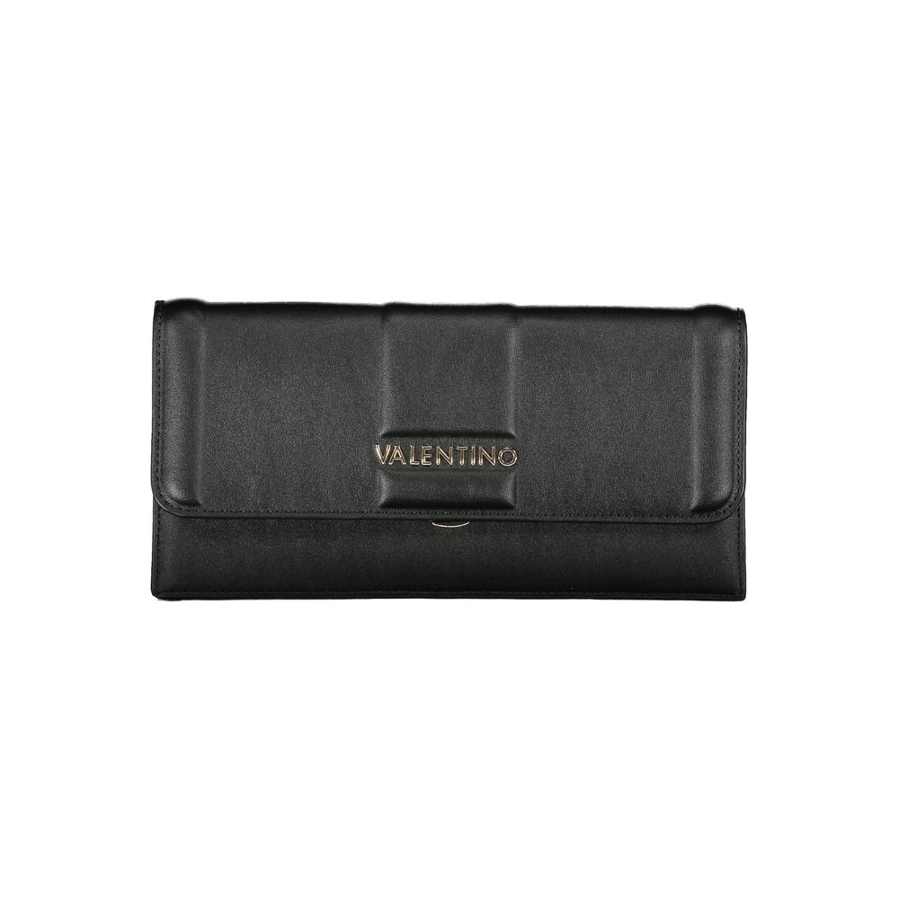 Black Polyurethane Women Clutch - ventzia