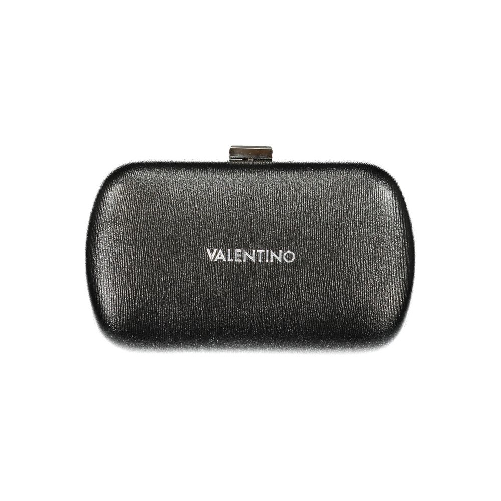 Black Polyurethane Women Handbag - ventzia