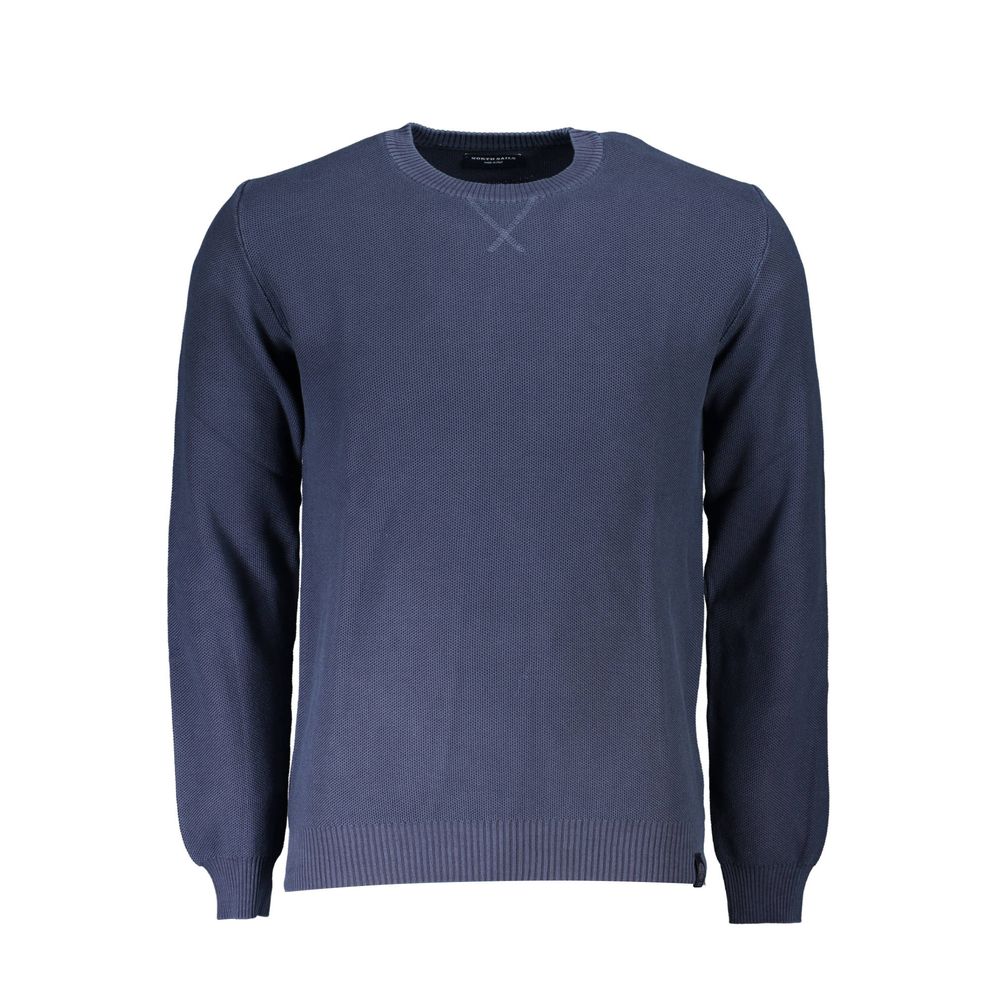 Blue Organic Cotton Men's Sweater - ventzia