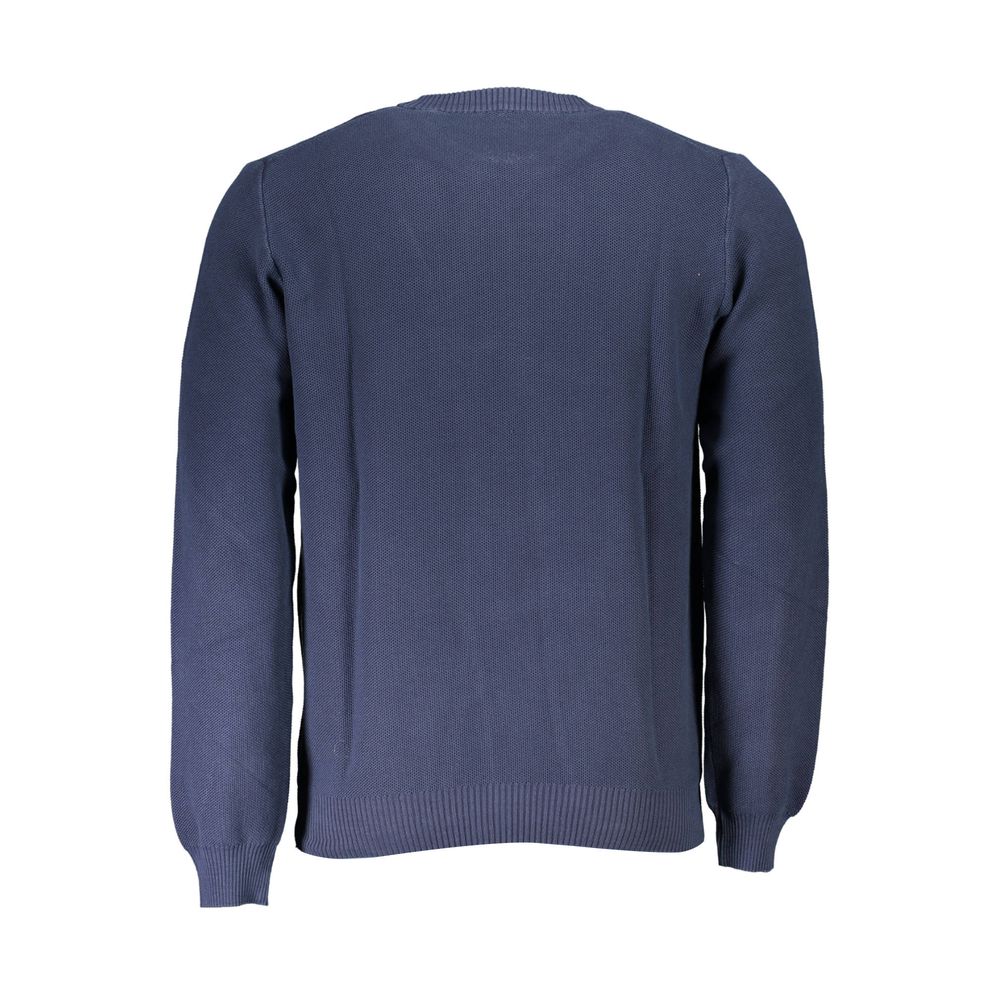 Blue Organic Cotton Men's Sweater - ventzia