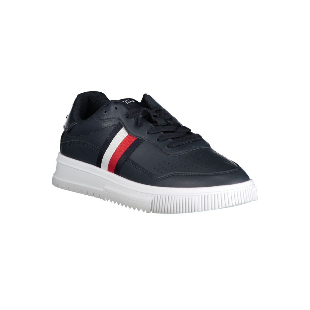 Blu Leather Men Sneaker - ventzia
