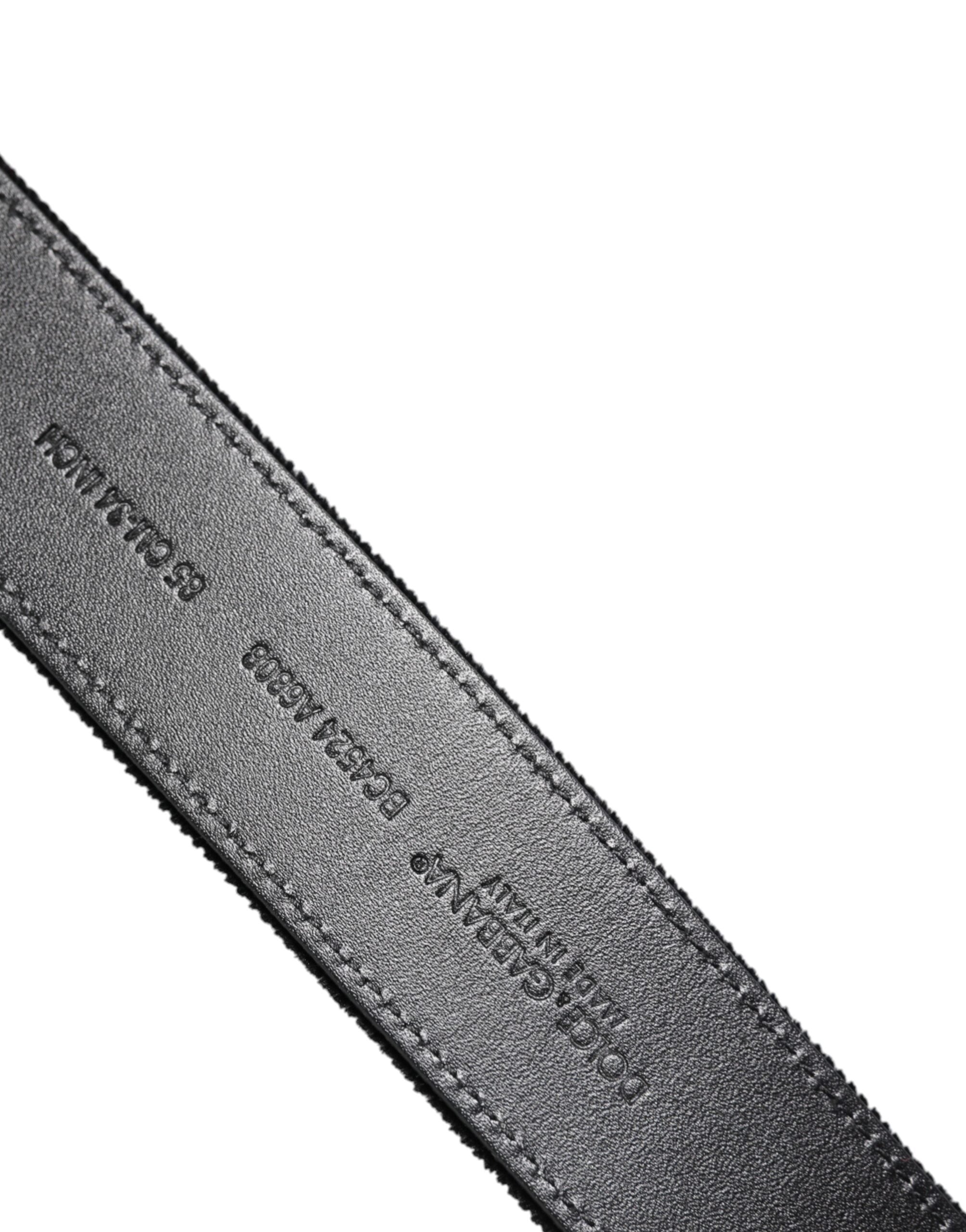 Black Cotton Silver Metal Buckle Belt - ventzia