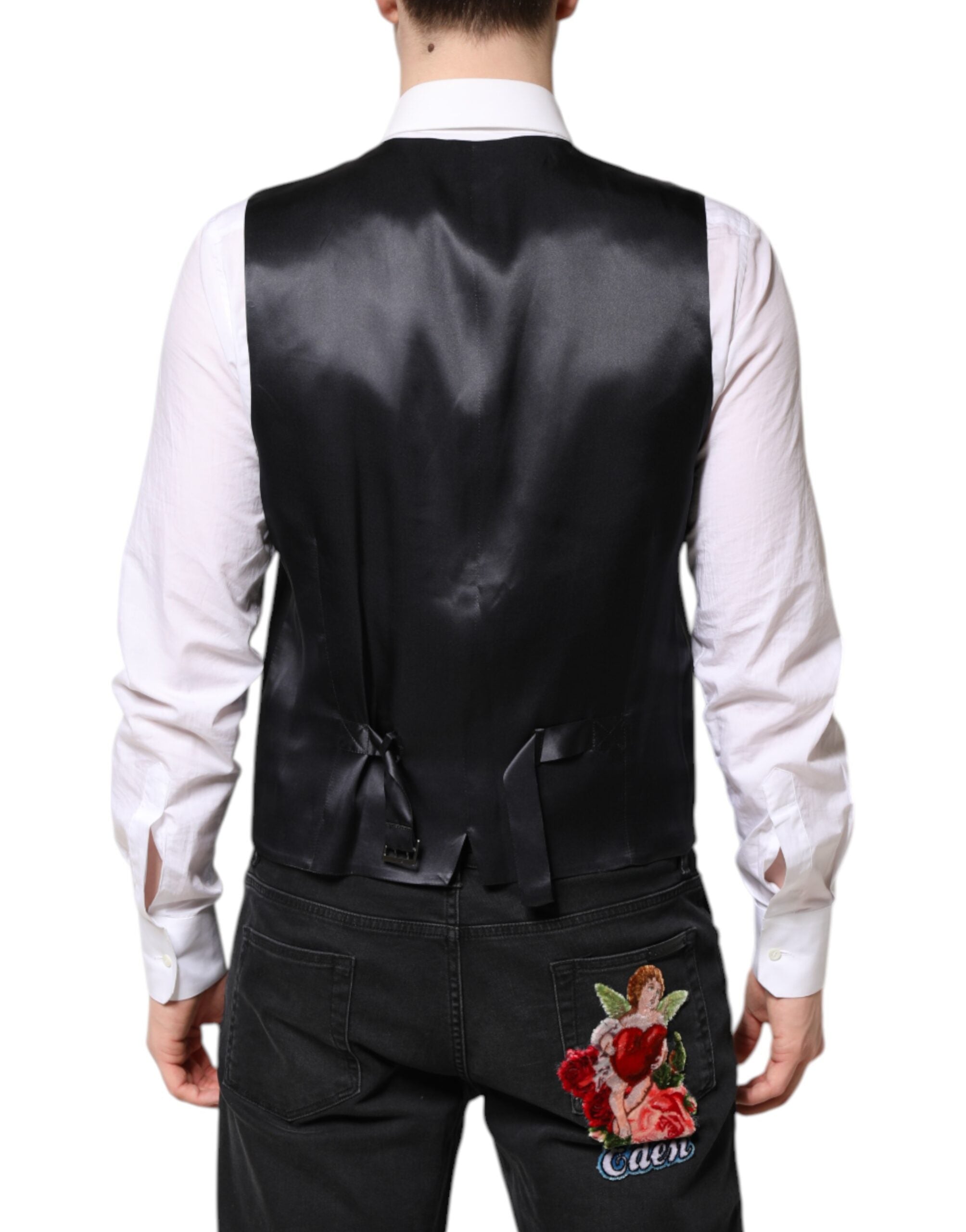 Dark Blue MARTINI Wool Suit 2 Piece Jacket - ventzia