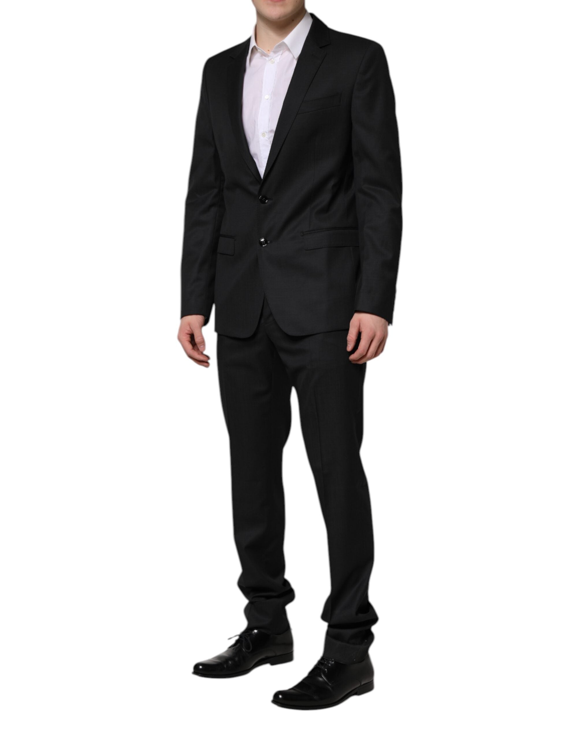 Dark Gray MARTINI 2 Pc Single Breasted Suit - ventzia
