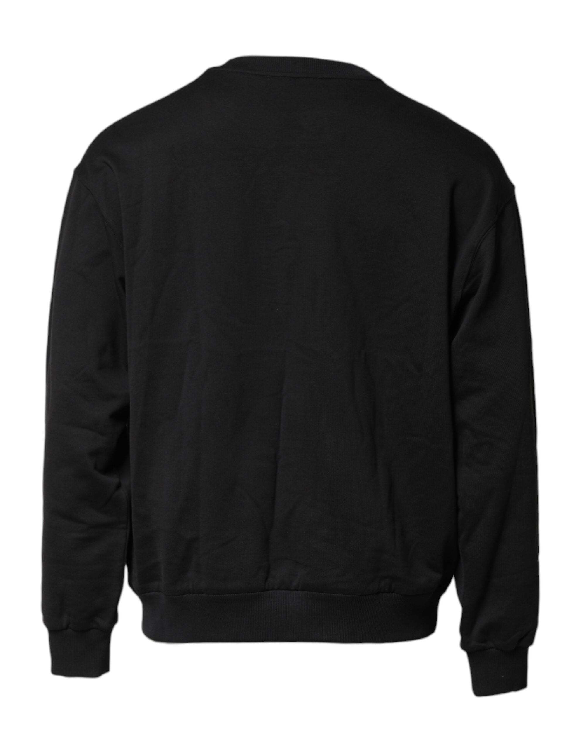 Black DG Logo Crew Neck Sweatshirt Sweater - ventzia