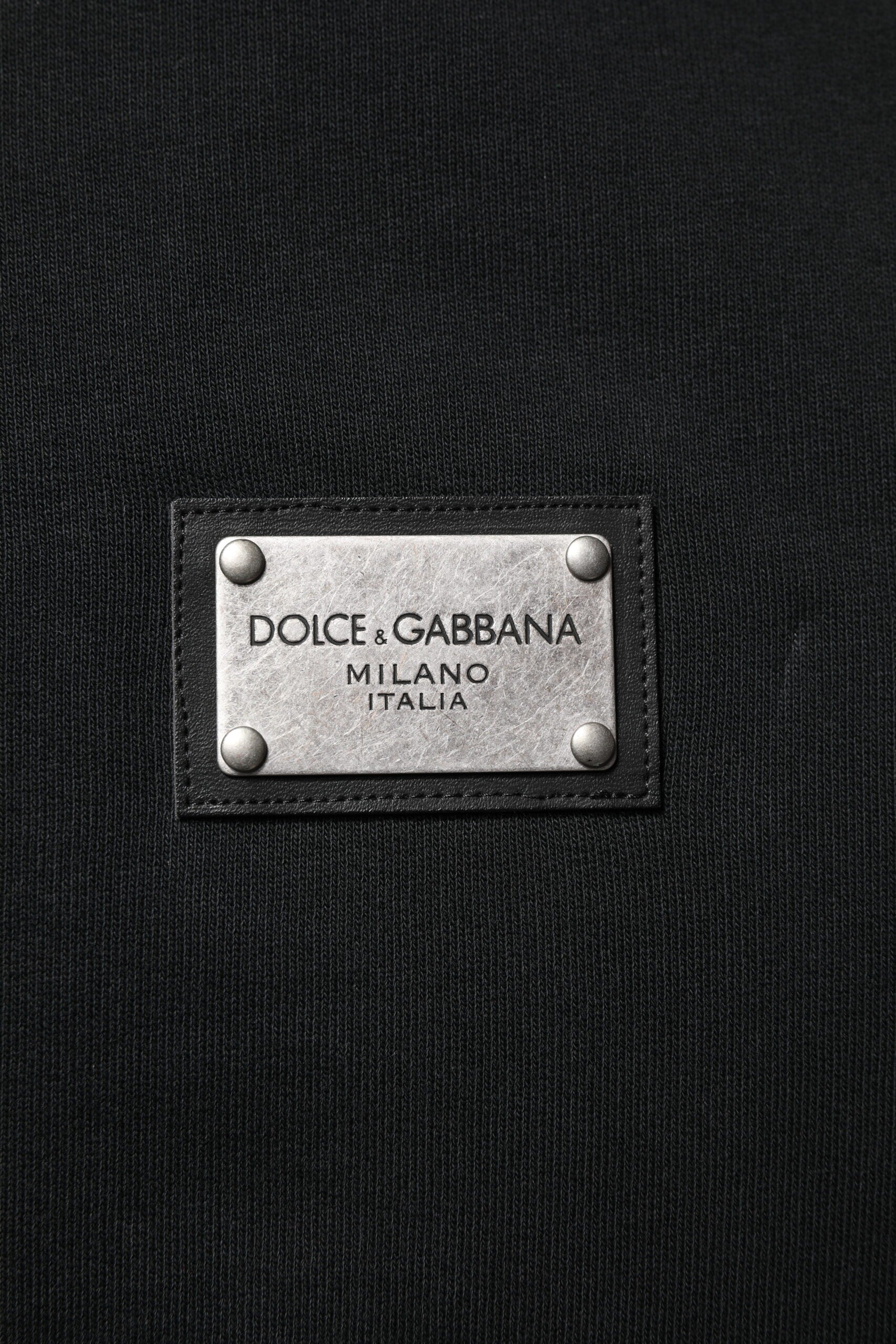 Black Logo Full Zip Hooded Men Sweatshirt Sweater - ventzia