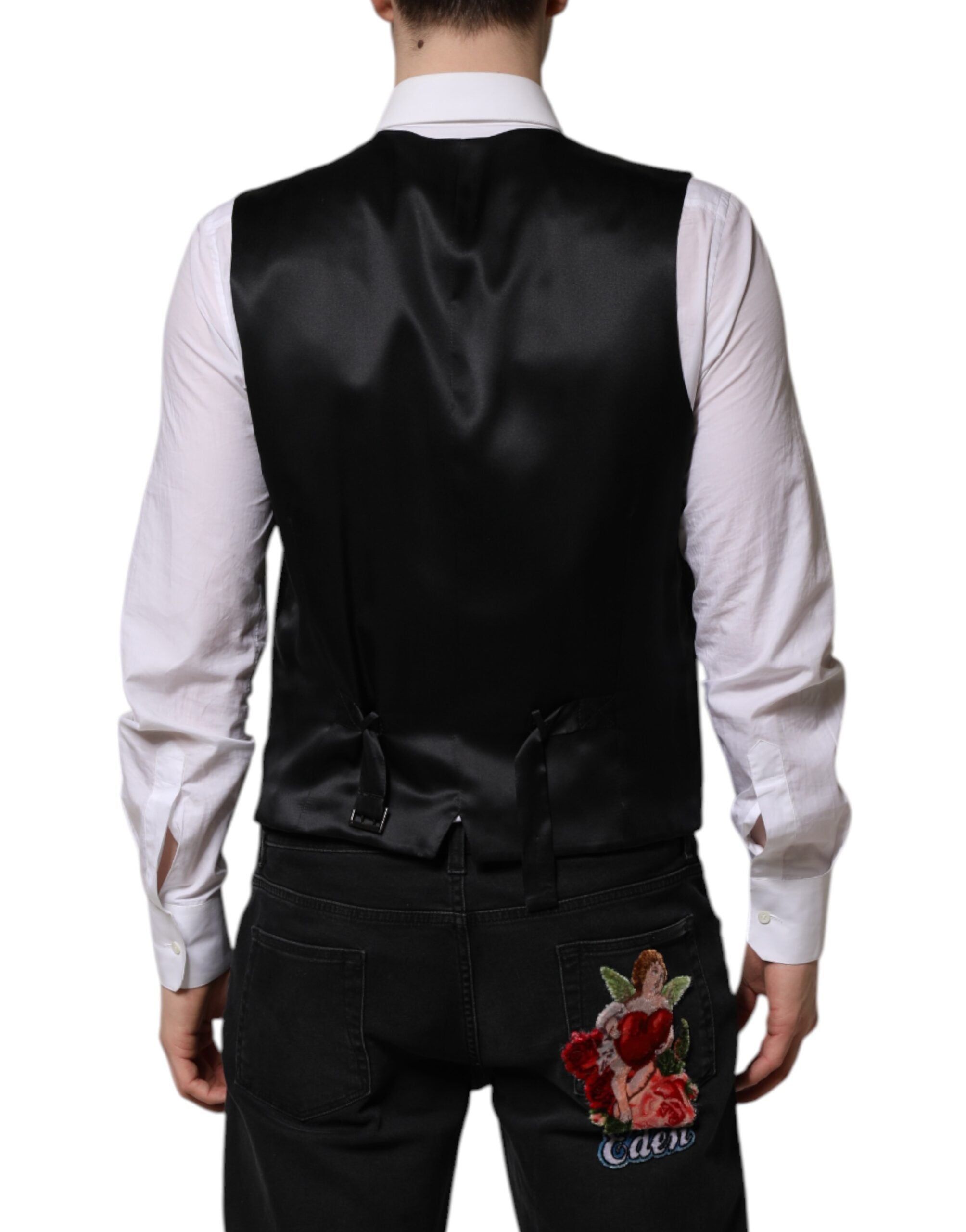 Dark Brown Dress Formal Men Waistcoat Vest - ventzia