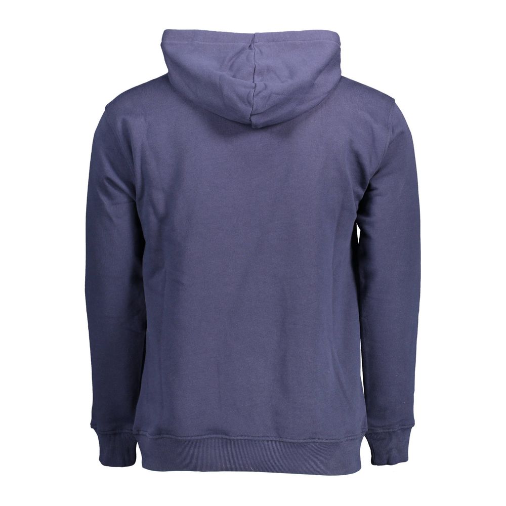 Blue Cotton Men Sweater - ventzia