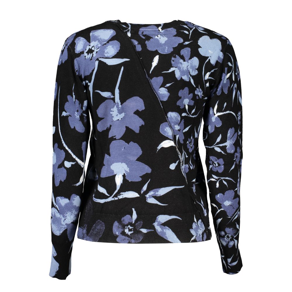 Black Viscose Woman Sweater - ventzia